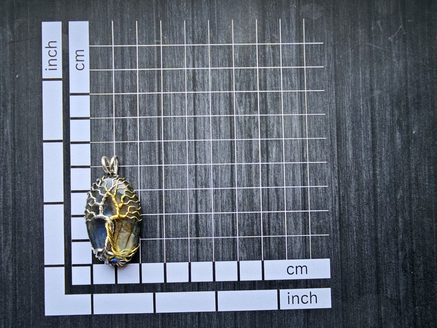 Fantasy inspired pendant: The Two Trees