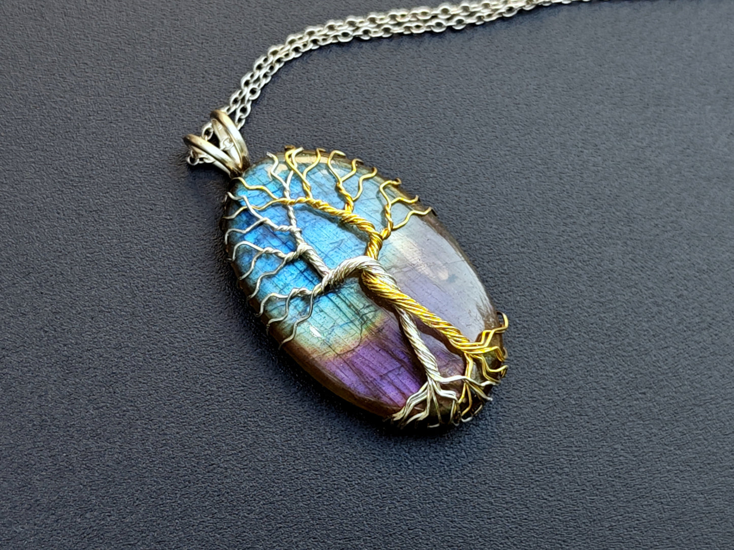 Fantasy inspired pendant: The Two Trees