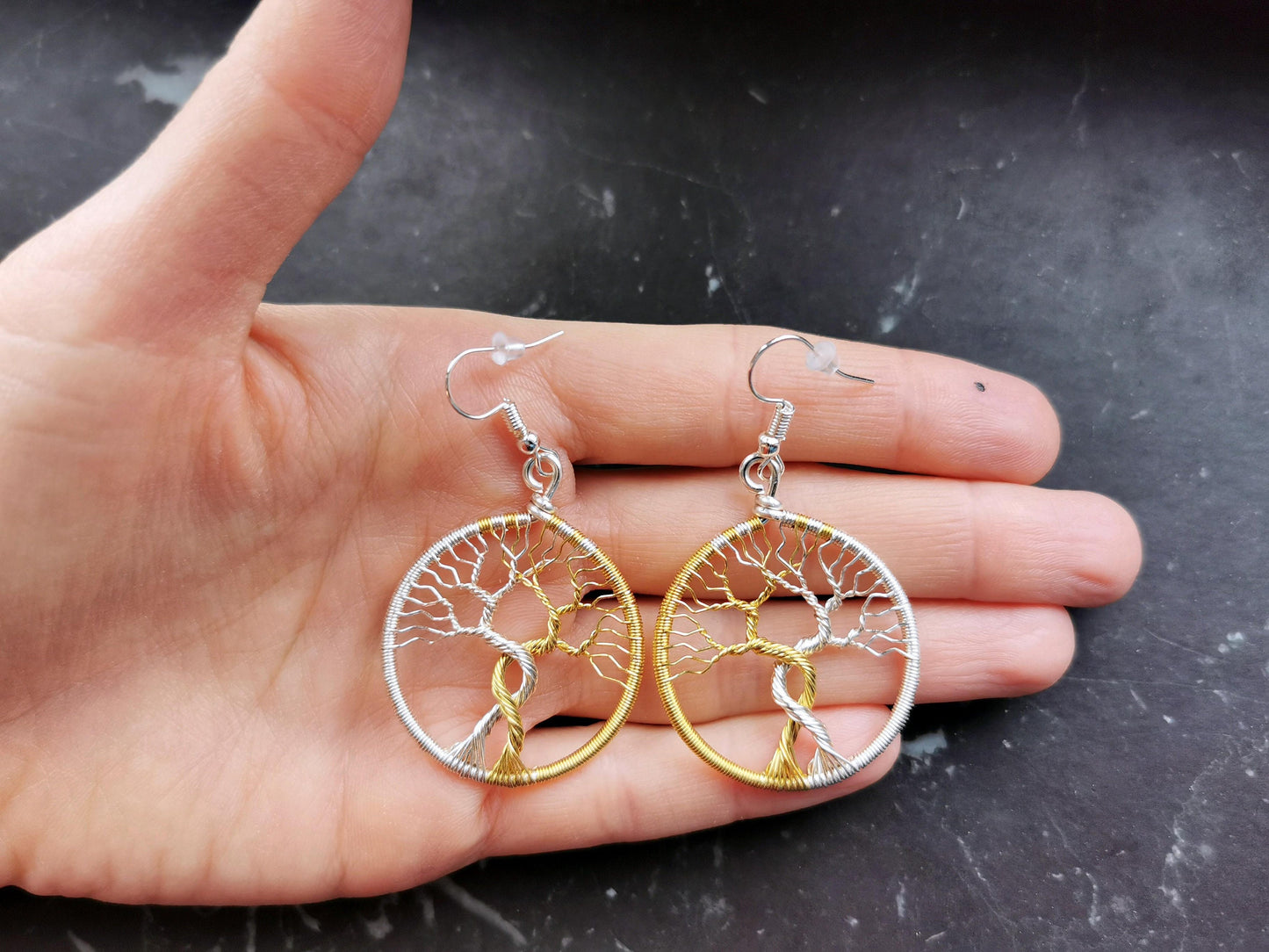Fantasy inspired earrings: The Two Trees