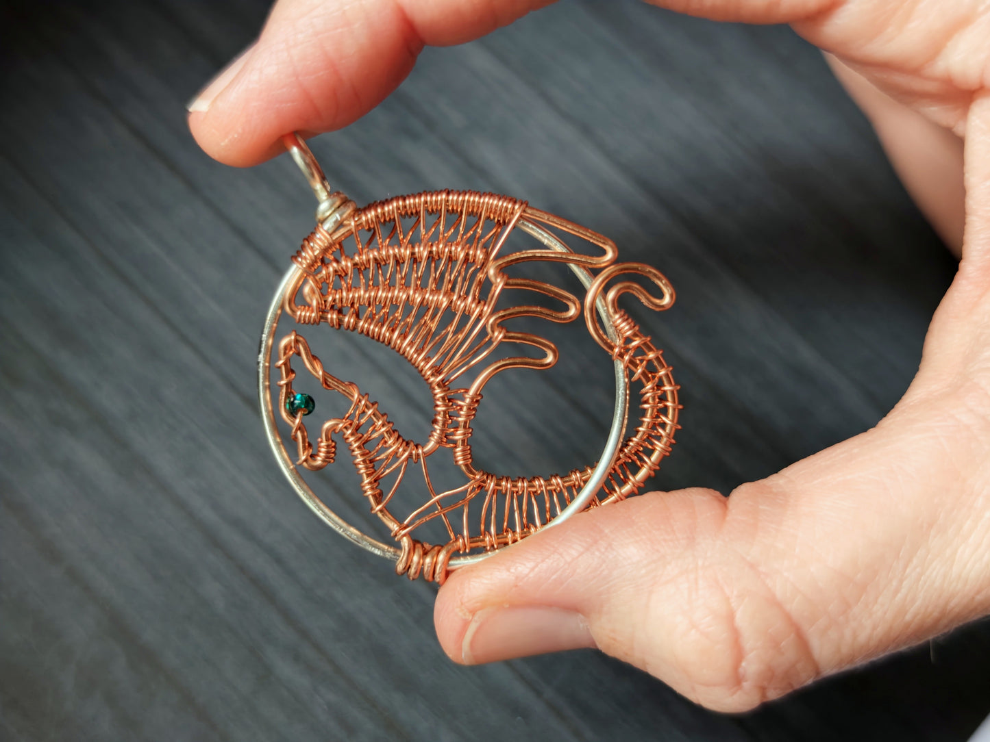 Fantasy inspired pendant: The Dragon