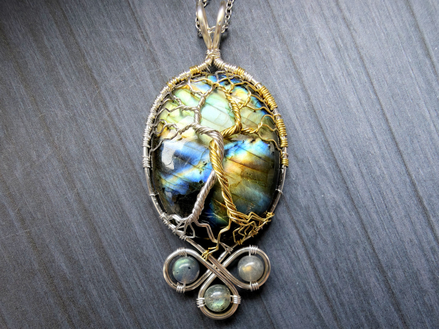 Fantasy inspired pendant: The Two Trees