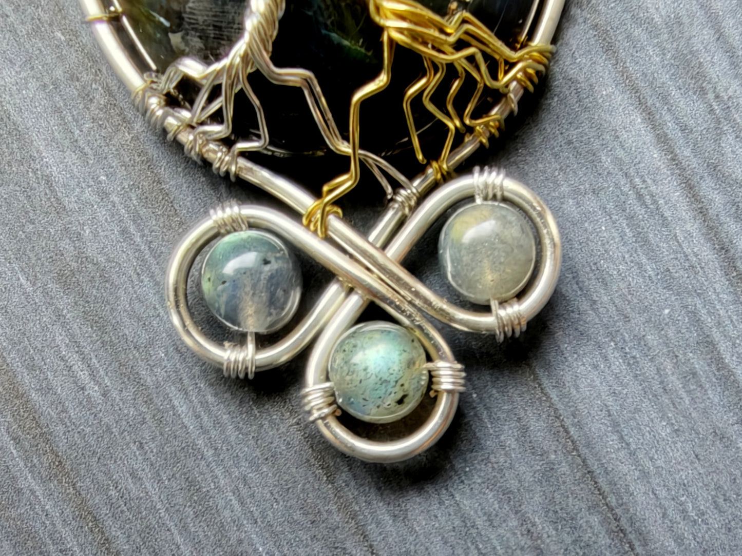 Fantasy inspired pendant: The Two Trees