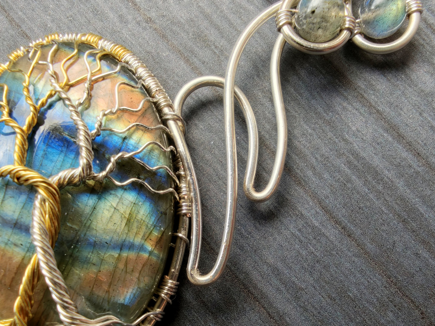 Fantasy inspired necklace: The Two Trees