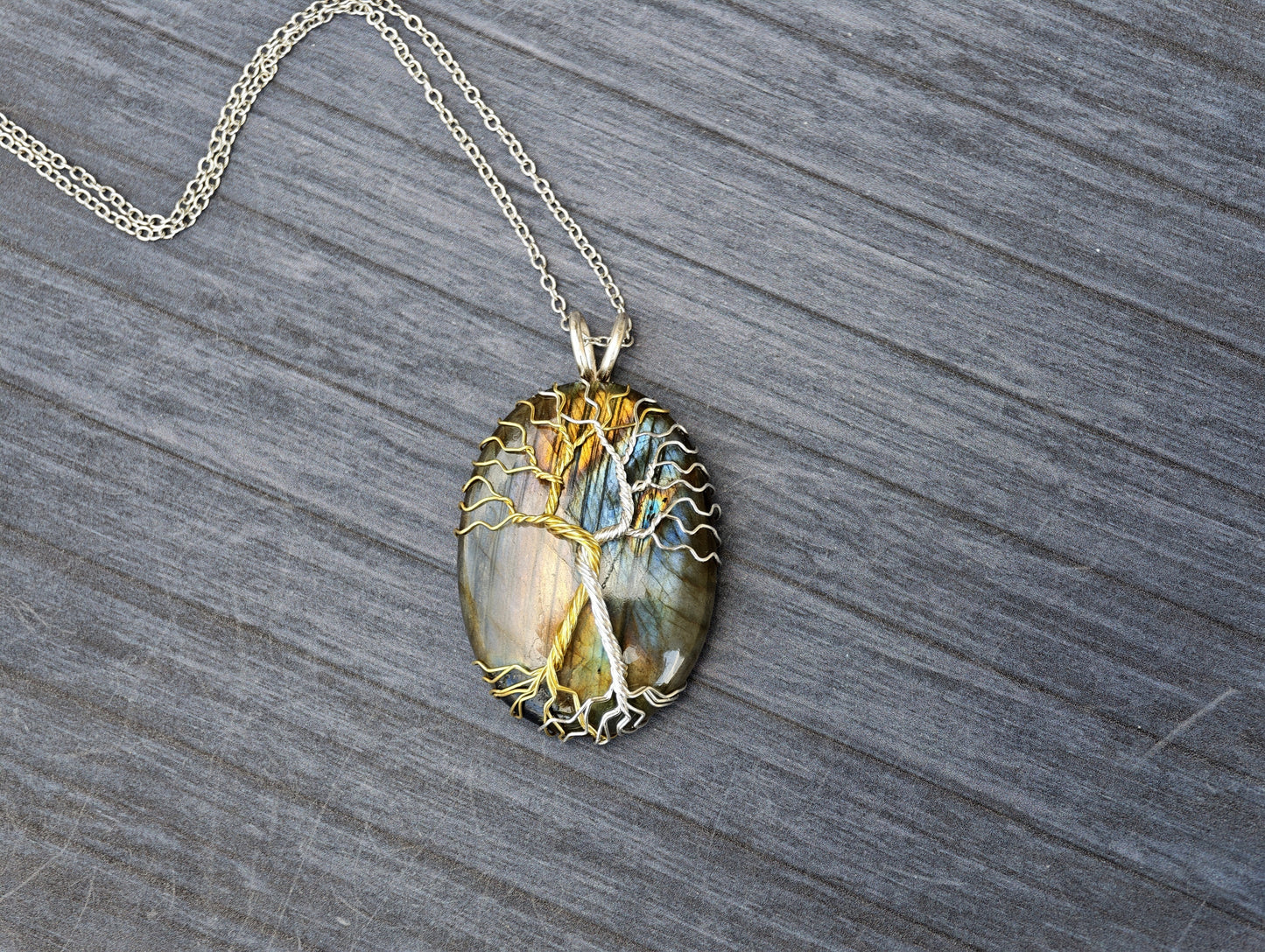 Fantasy inspired pendant: The Two Trees