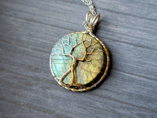 Fantasy inspired pendant: The Two Trees