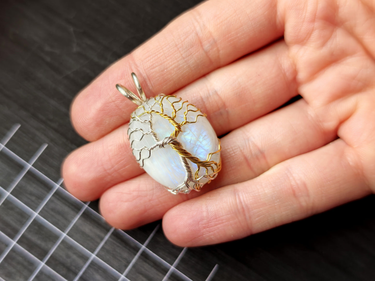 Fantasy inspired pendant: The Two Trees