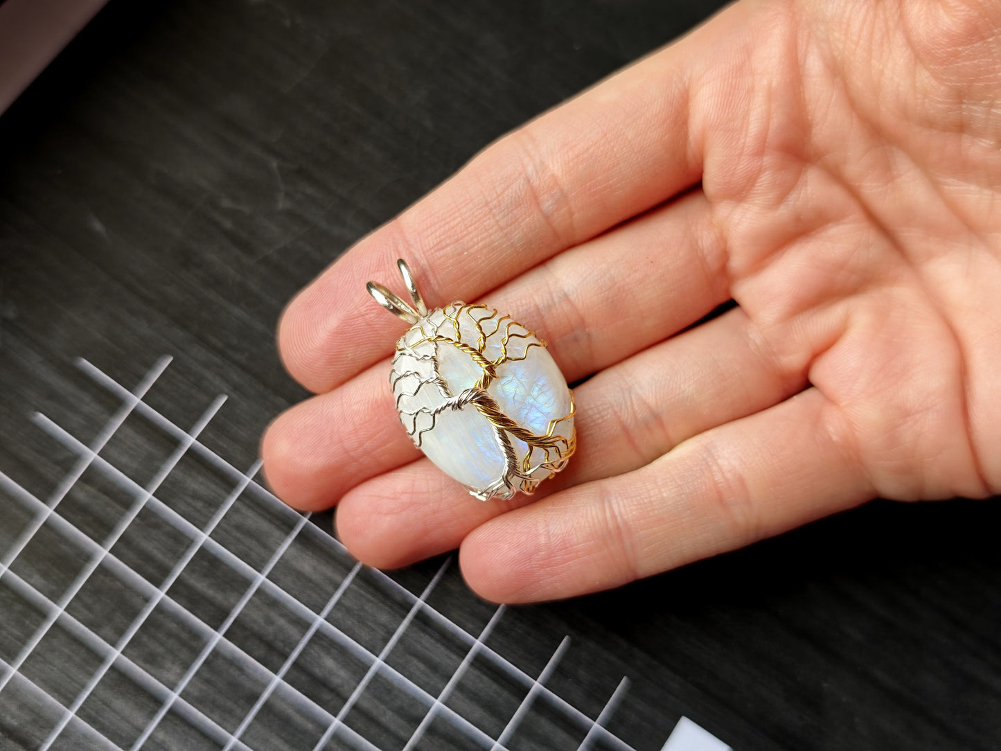 Fantasy inspired pendant: The Two Trees
