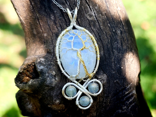 Fantasy inspired pendant: The Two Trees