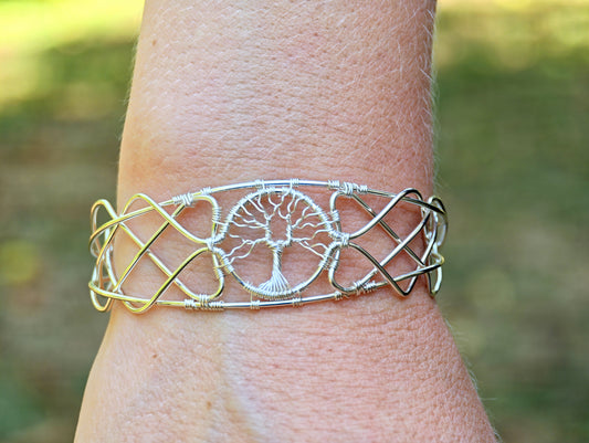 Cuff tree bracelet
