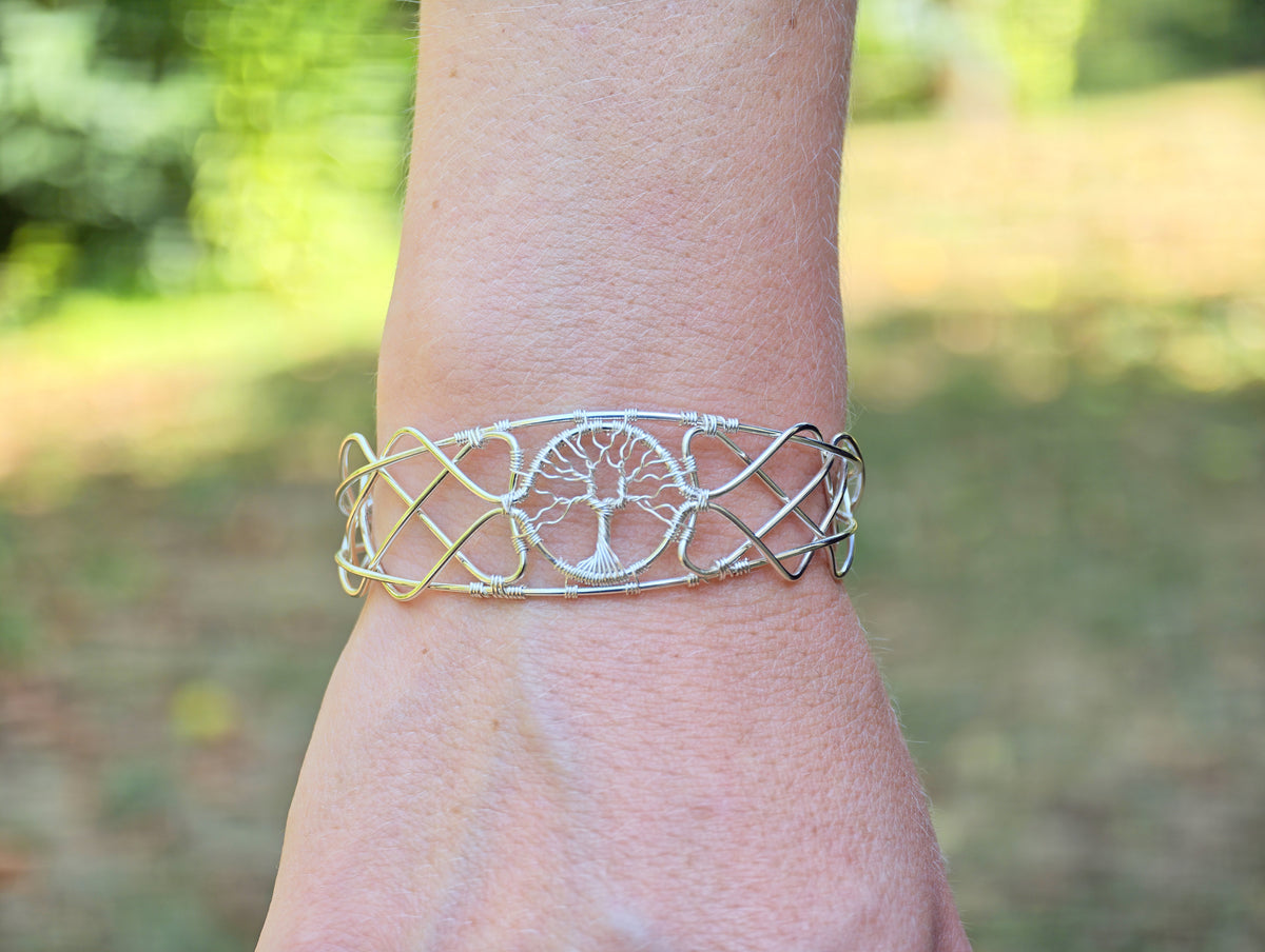 Cuff tree bracelet