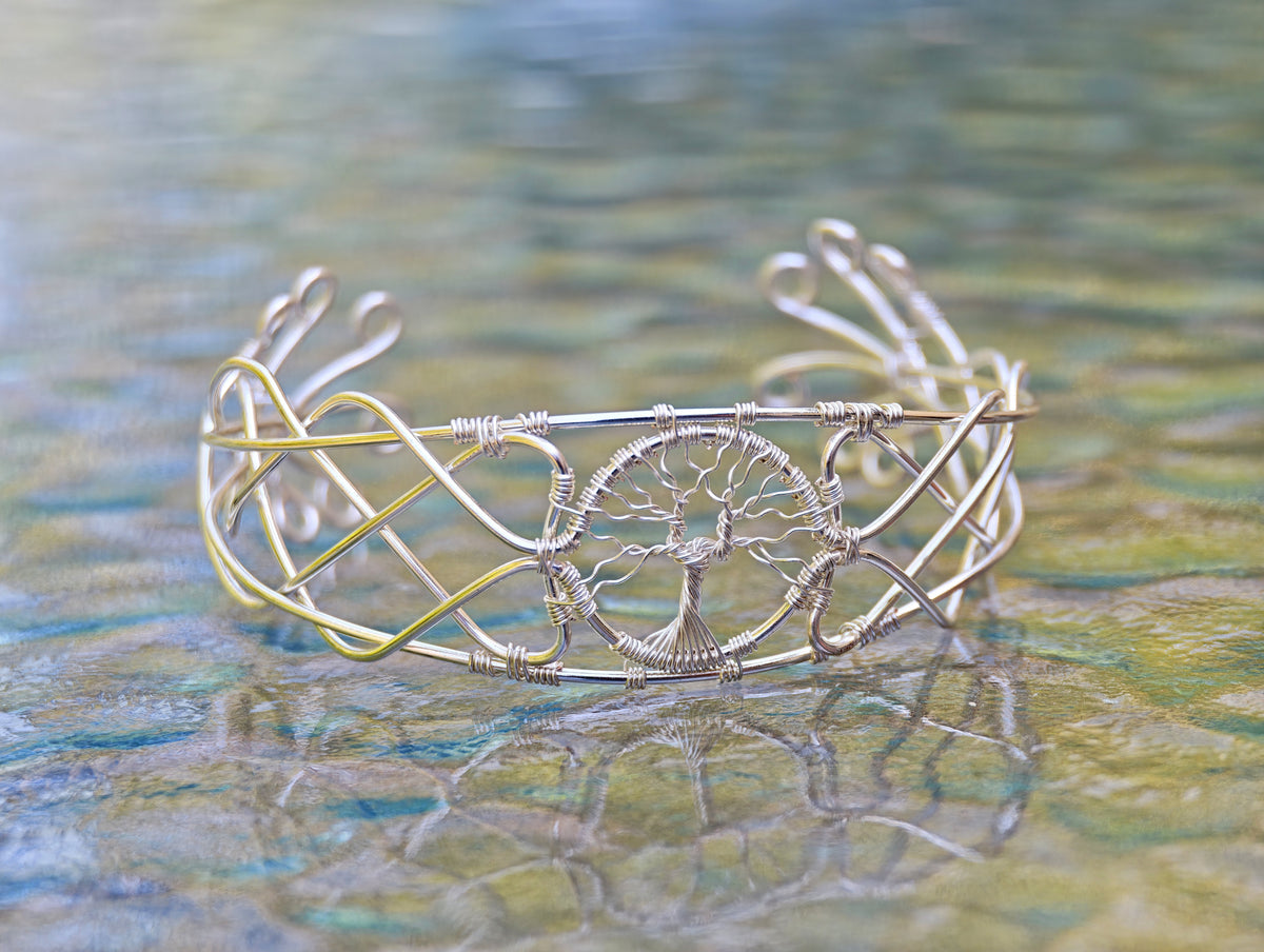 Cuff tree bracelet