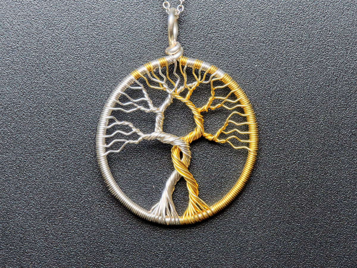 Fantasy inspired pendant: The Two Trees
