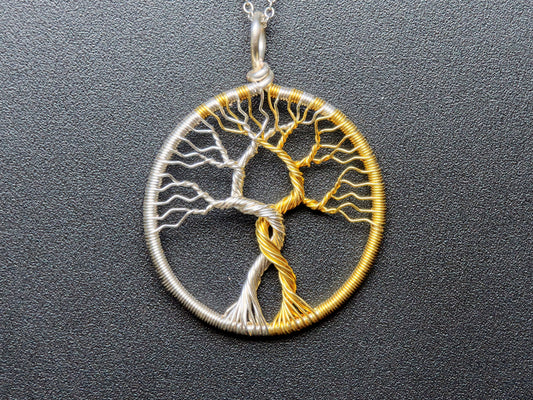 Fantasy inspired pendant: The Two Trees
