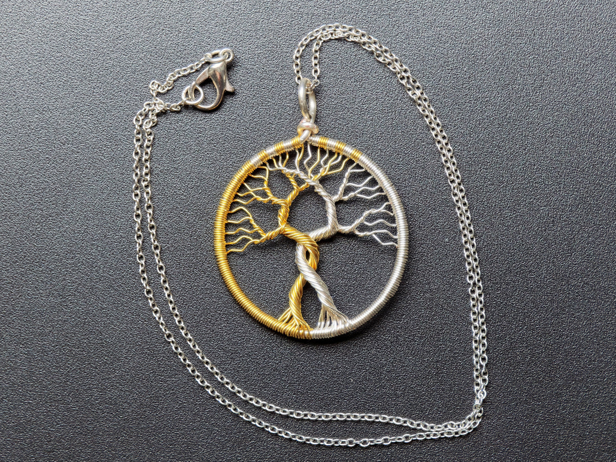 Fantasy inspired pendant: The Two Trees