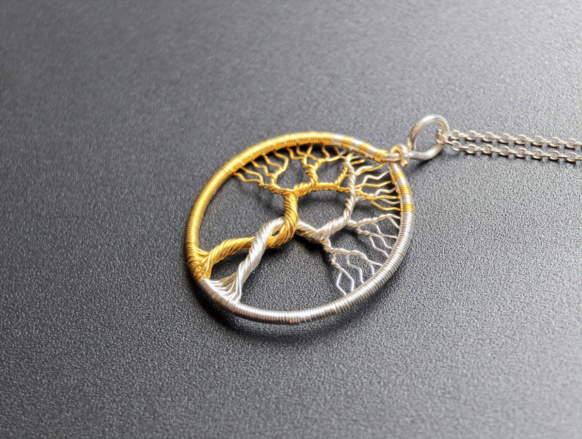 Fantasy inspired pendant: The Two Trees
