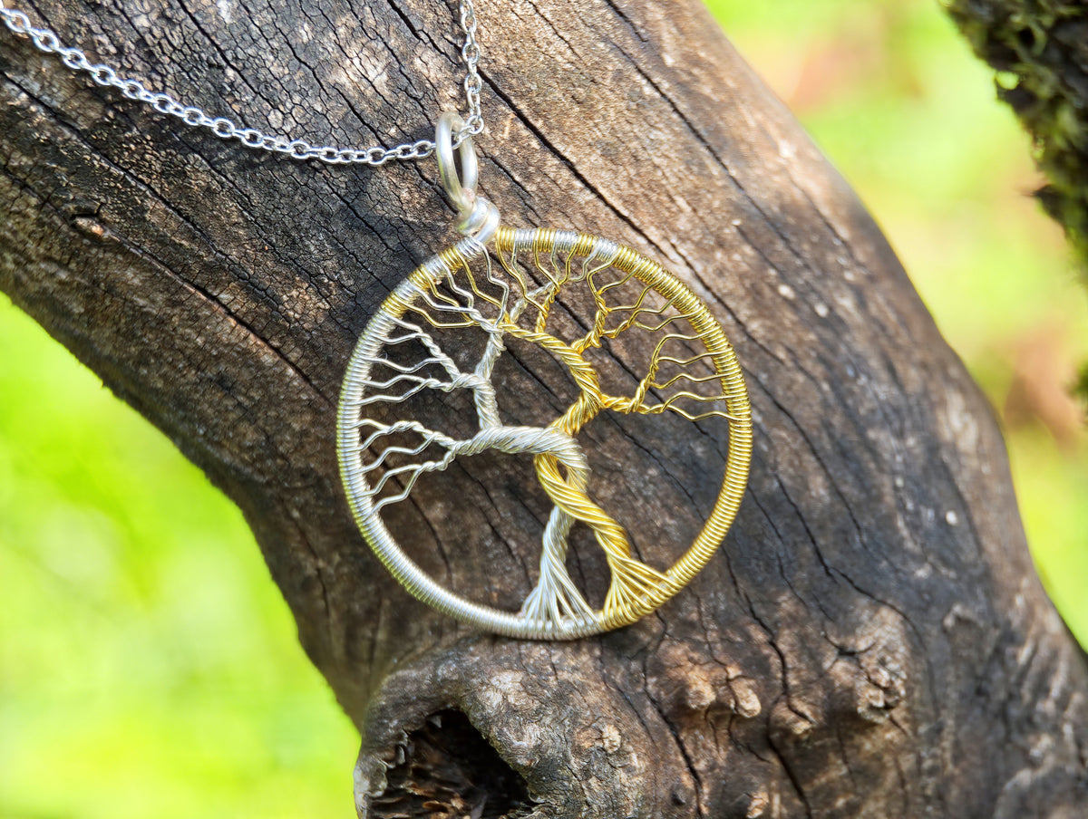 Fantasy inspired pendant: The Two Trees