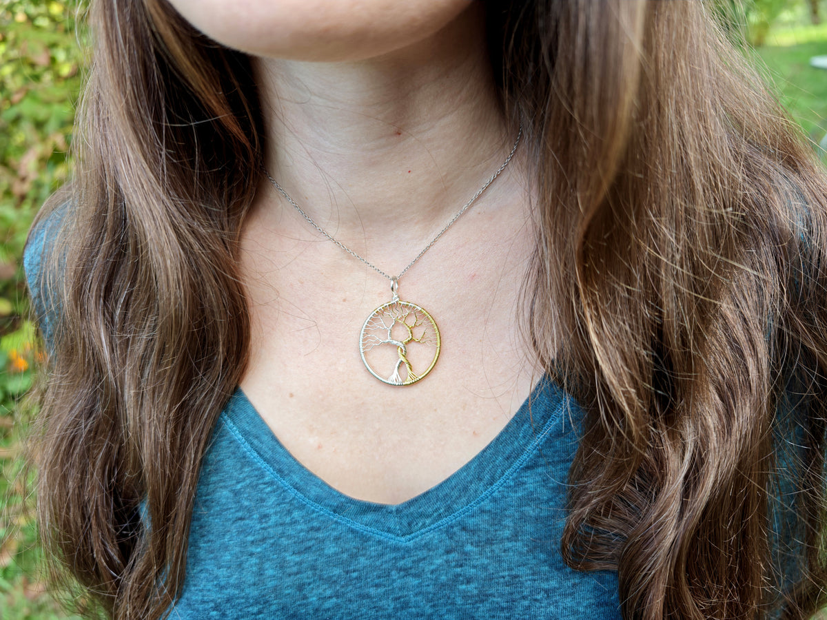 Fantasy inspired pendant: The Two Trees