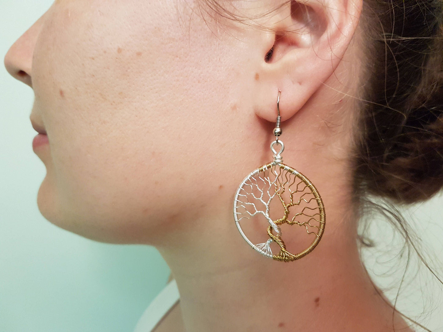 Fantasy inspired earrings: The Two Trees