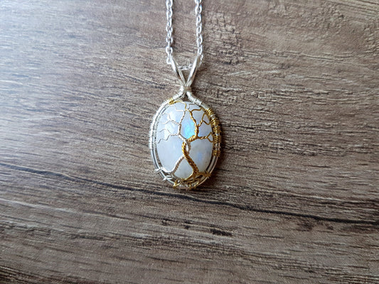 Fantasy inspired pendant: The Two Trees