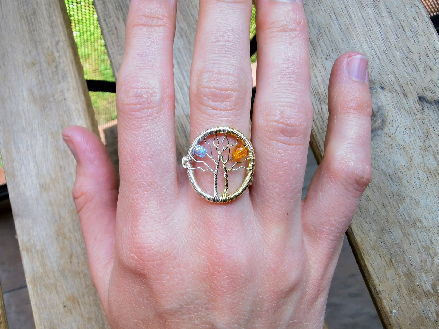Fantasy inspired ring: The Two Trees