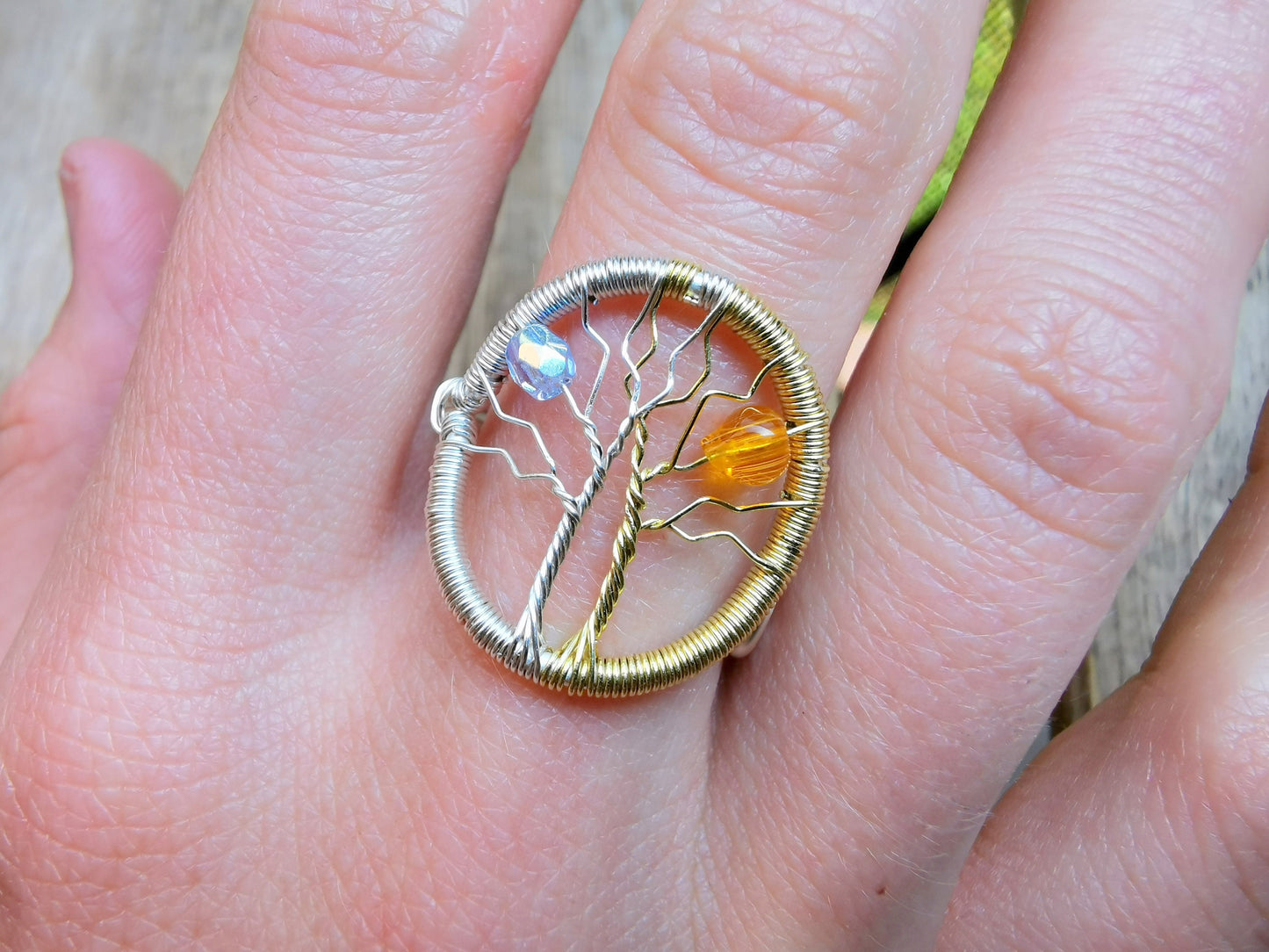 Fantasy inspired ring: The Two Trees