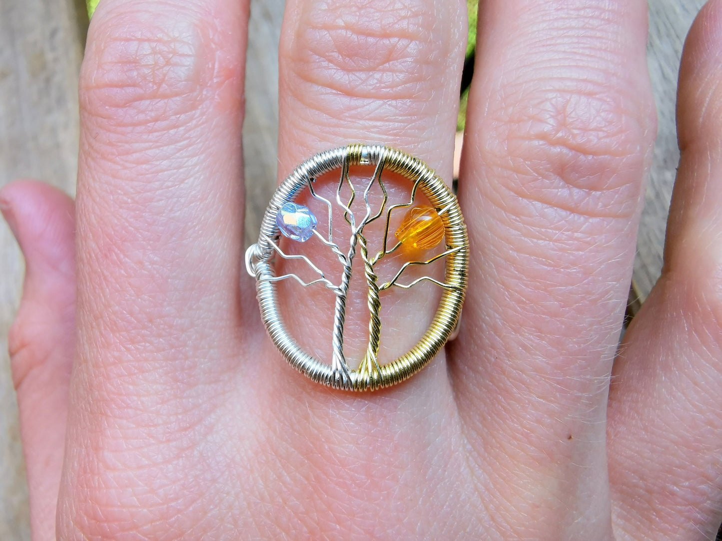 Fantasy inspired ring: The Two Trees