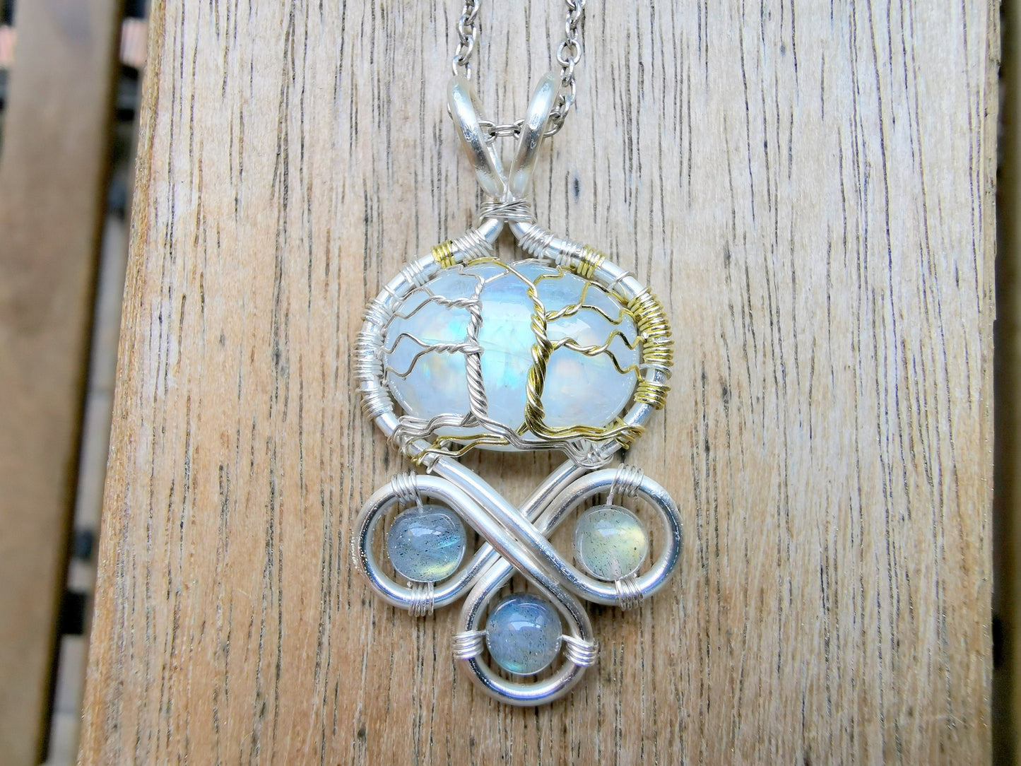 Fantasy inspired pendant: The Two Trees