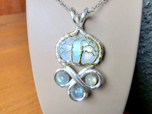 Fantasy inspired pendant: The Two Trees