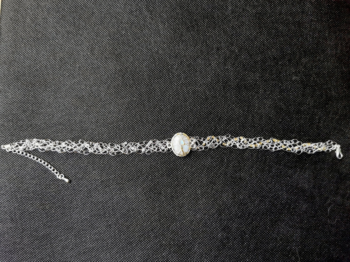 Fantasy inspired wire crochet necklace: The Two Trees