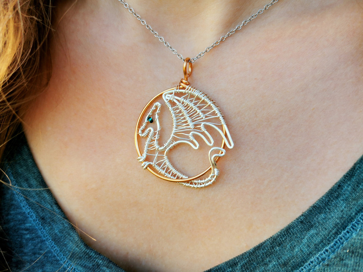 Fantasy inspired pendant: The Dragon