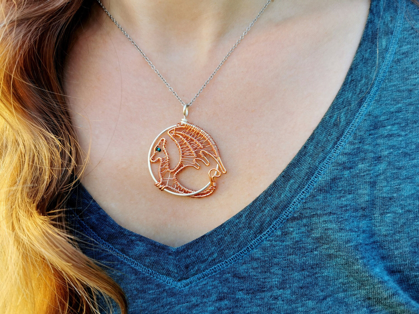 Fantasy inspired pendant: The Dragon