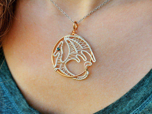 Fantasy inspired pendant: The Dragon
