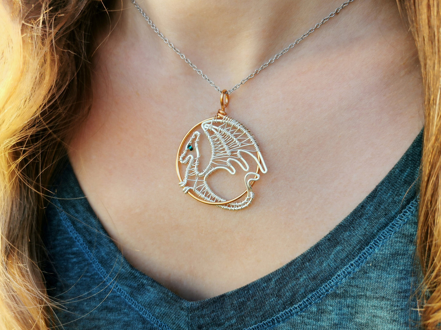 Fantasy inspired pendant: The Dragon