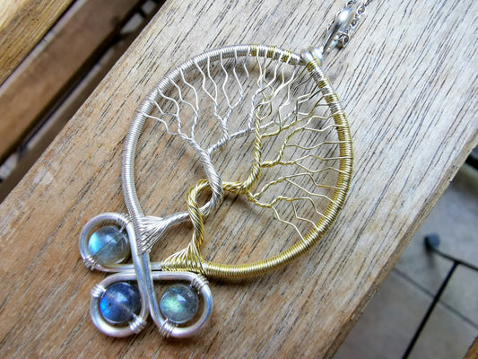 Fantasy inspired pendant: The Two Trees