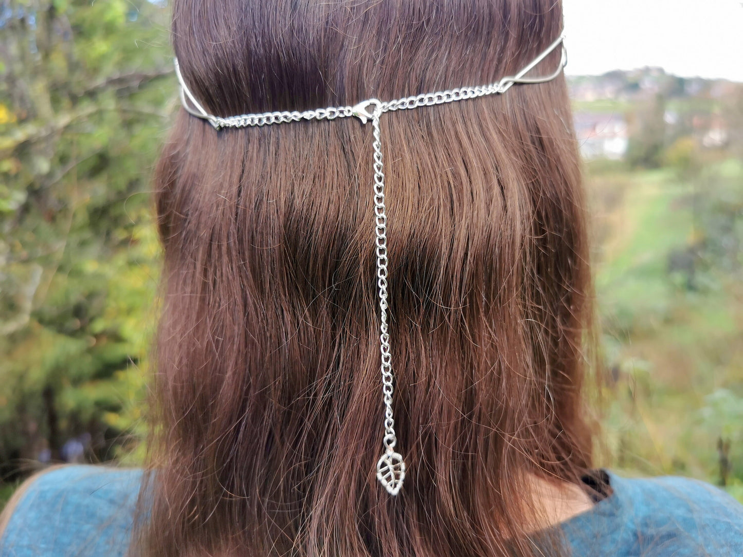 Elven crown with labradorite gemstones