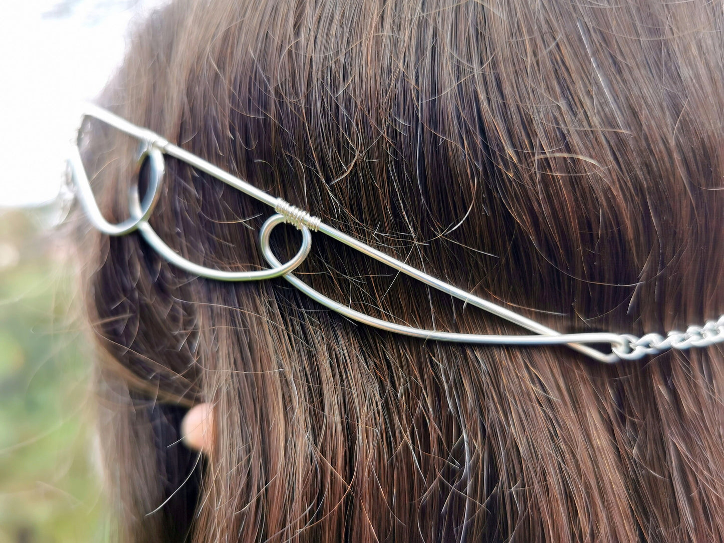 Elven crown with labradorite gemstones