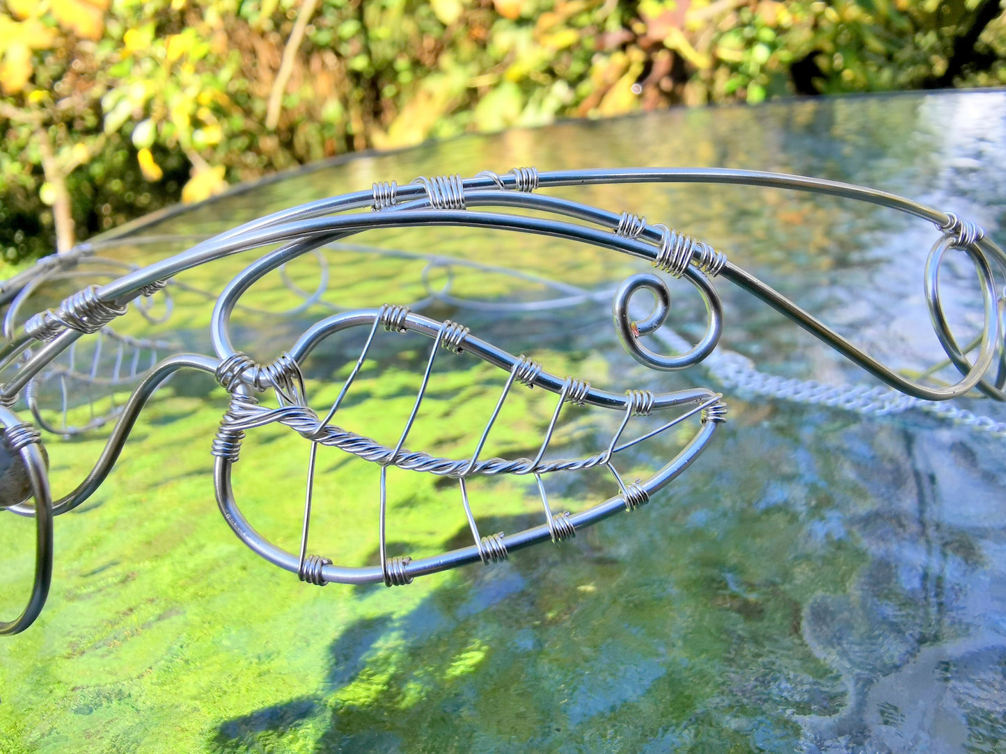 Elven crown with labradorite gemstones