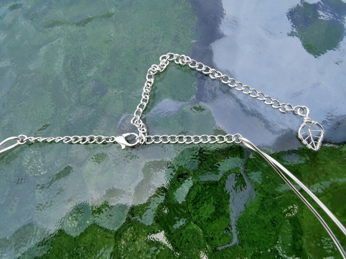 Elven crown with a labradorite gemstone