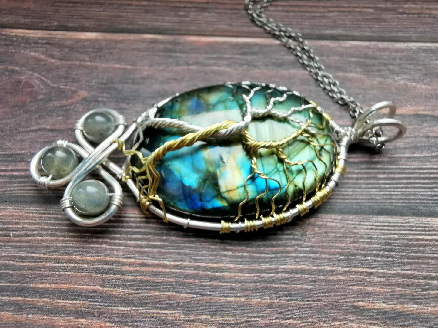 Fantasy inspired pendant: The Two Trees