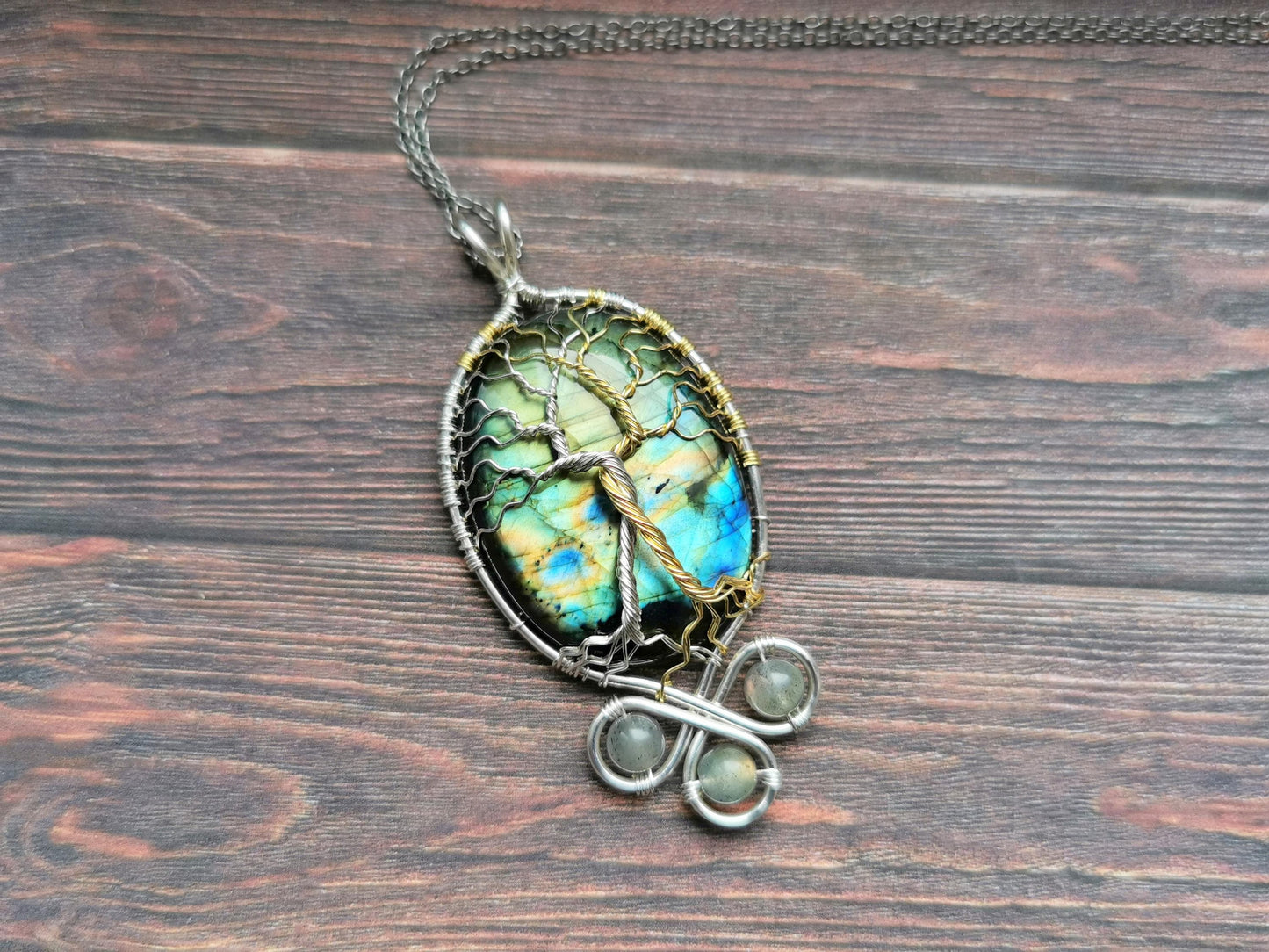 Fantasy inspired pendant: The Two Trees
