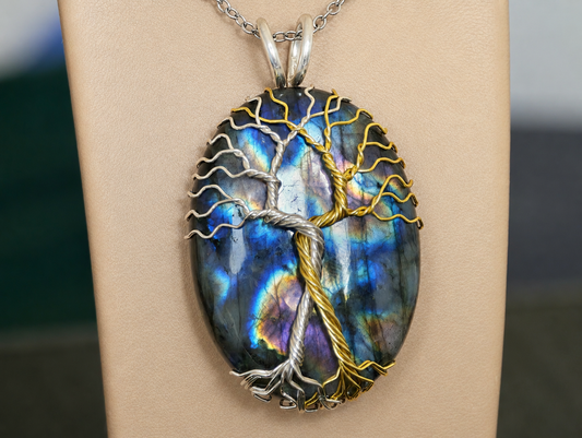 Fantasy inspired pendant: The Two Trees